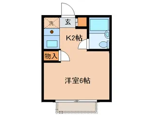 第三通南ハウス【1階】の間取り