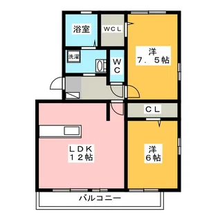セジュール・フーキ【2階】の間取り
