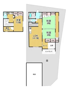 大阪府大阪市淀川区三津屋南1【一戸建】の間取り