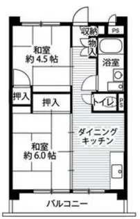 ビレッジハウス向台タワー1号棟【3階】の間取り