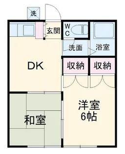 ハイツ吉野【2階】の間取り