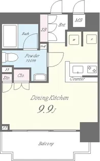 セイワパレス京橋コルティーレ【2階】の間取り