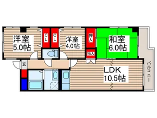 クレストみずほ台【1階】の間取り