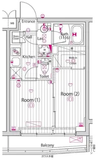 ガーラ練馬グランドステージ【4階】の間取り