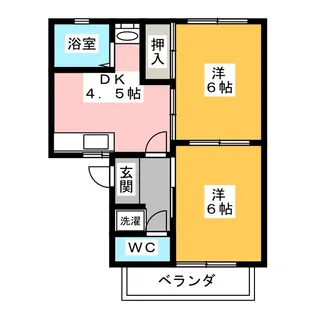 シャンボール今伊勢 A【2階】の間取り