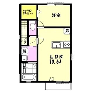 メゾンリブェール【2階】の間取り