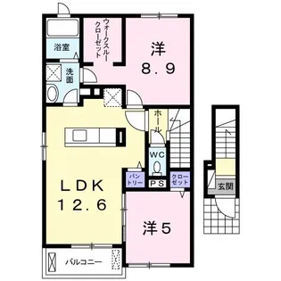 エヌメゾンI【2階】の間取り