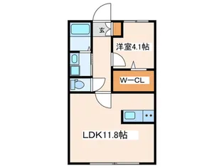 カーム一宮【1階】の間取り