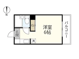 ベルパトリエ己斐中【2階】の間取り