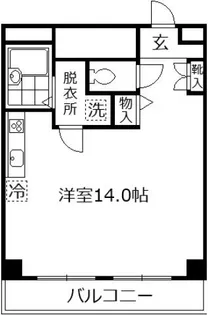 あかるハイム17【1階】の間取り