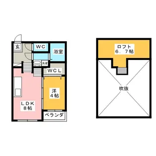 メゾンドルミエール【1階】の間取り