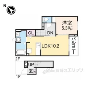 カルムドミール【2階】の間取り