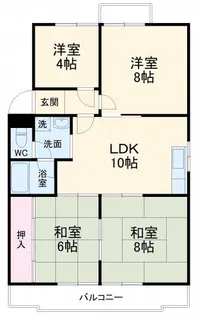 第2グリーンハイツ【1階】の間取り