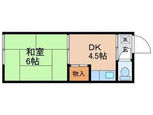 グレ-スハウス【2階】の間取り