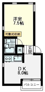 マイホーム国立【1階】の間取り