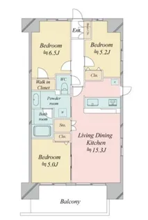 レジディア南千住【7階】の間取り
