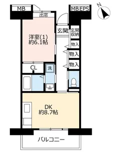 URコンフォール鶴瀬【5階】の間取り