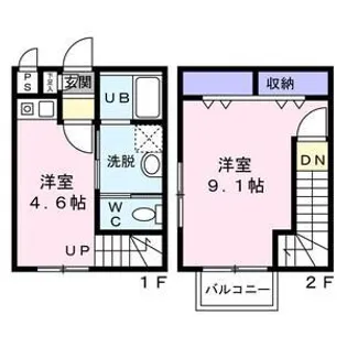 メゾンエスポワール長町【1階】の間取り