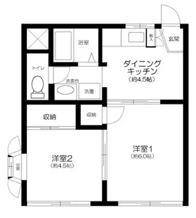 メゾンドコルテA棟【1階】の間取り