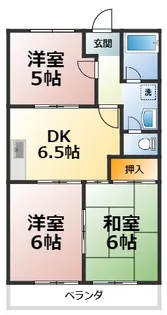 ハイステップ花田A棟【2階】の間取り