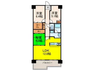 ラ・ビスタ宝塚エスティオ2番館【11階】の間取り