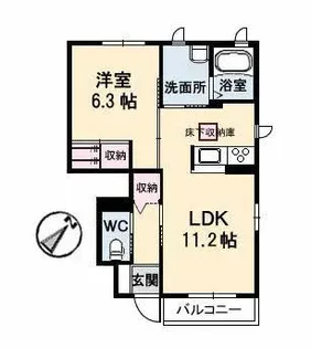 フォルテ C棟【1階】の間取り