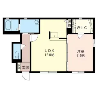 キャロッツE【1階】の間取り