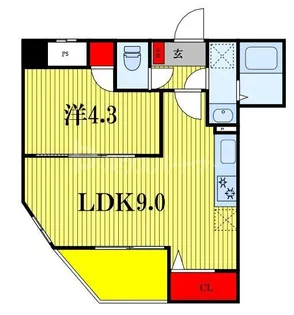 CONNECT PARK HILLS千葉中央【4階】の間取り