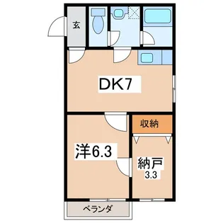 スマイルII【1階】の間取り