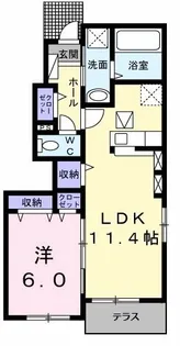 メゾン・ラピュタIII【1階】の間取り