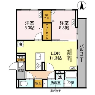 エリシアガーデン【2階】の間取り