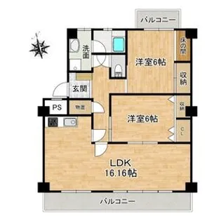 ソラリス【1階】の間取り