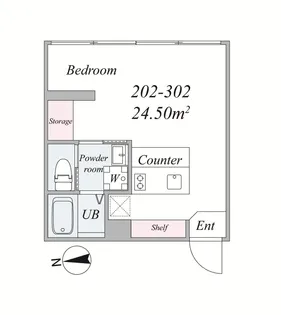 the trias 345【2階】の間取り