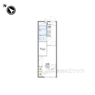 レオパレス州見台【2階】の間取り