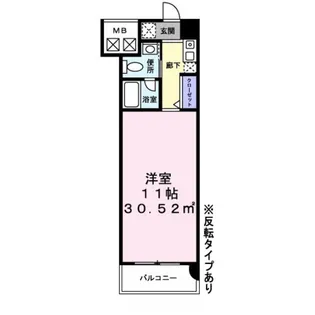 ティラヴェント北梅田【4階】の間取り