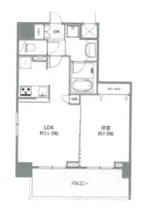 ライジングプレイス浅草参番館【6階】の間取り