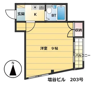 塩谷ビル【2階】の間取り