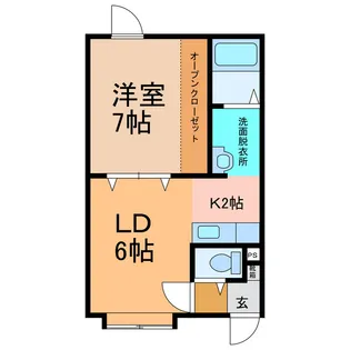 リテラIII【2階】の間取り