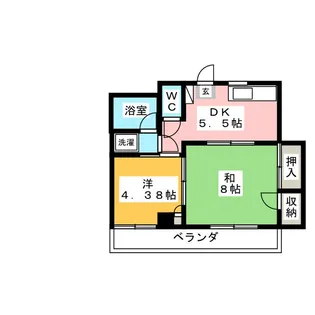 エクセルハウスG【2階】の間取り