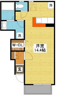 アメニティ コーポラス【1階】の間取り