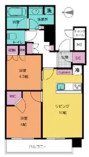 パークタワー晴海【12階】の間取り