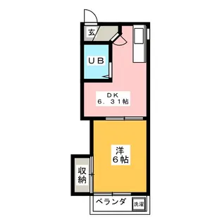コーポセブン【3階】の間取り