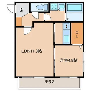 ヴィオラ【1階】の間取り