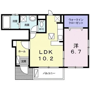ヴァンベールII【1階】の間取り