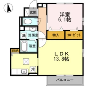 アスティア【1階】の間取り