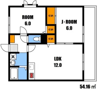 グリーンビュー中須 B【1階】の間取り