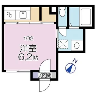 グリーンヒル不動前【1階】の間取り