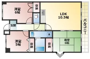 ヴィラセントラルパーク【1階】の間取り