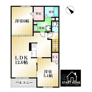 ラグジュアリーI【2階】の間取り