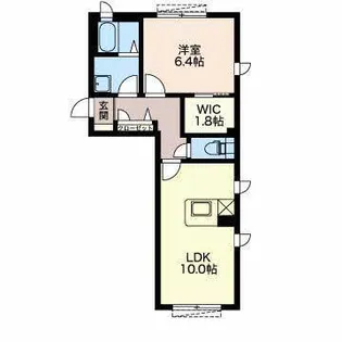ルミエール富吉B棟【1階】の間取り